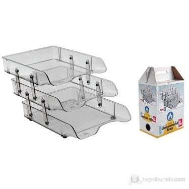 EVRAK RAFI 3'LÜ MİKKA