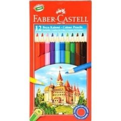 FABER CASTELL 12'Lİ UZUN KURU BOYA